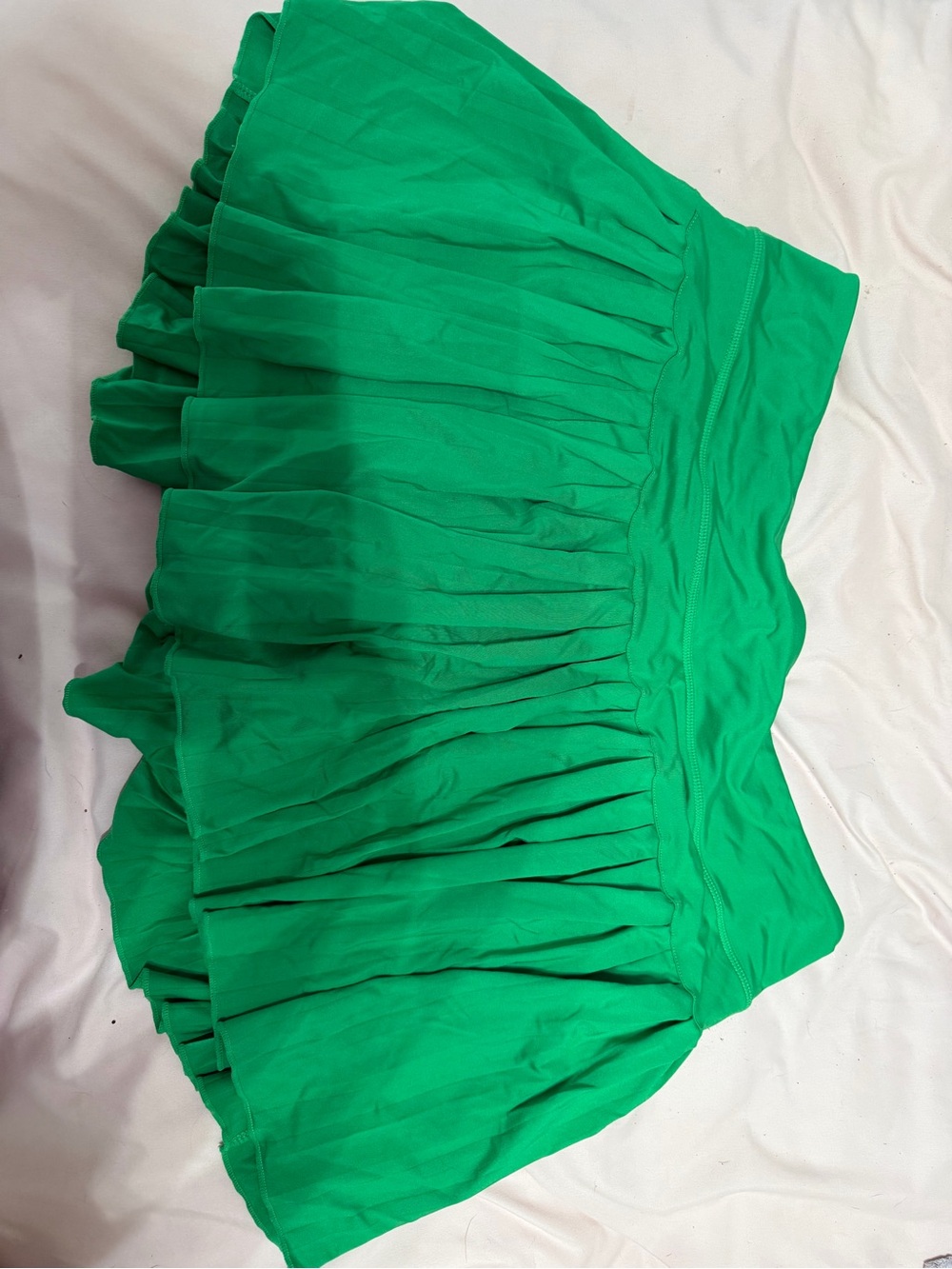 Gianni Bini Vibrant Green Pleated Mini Skirt